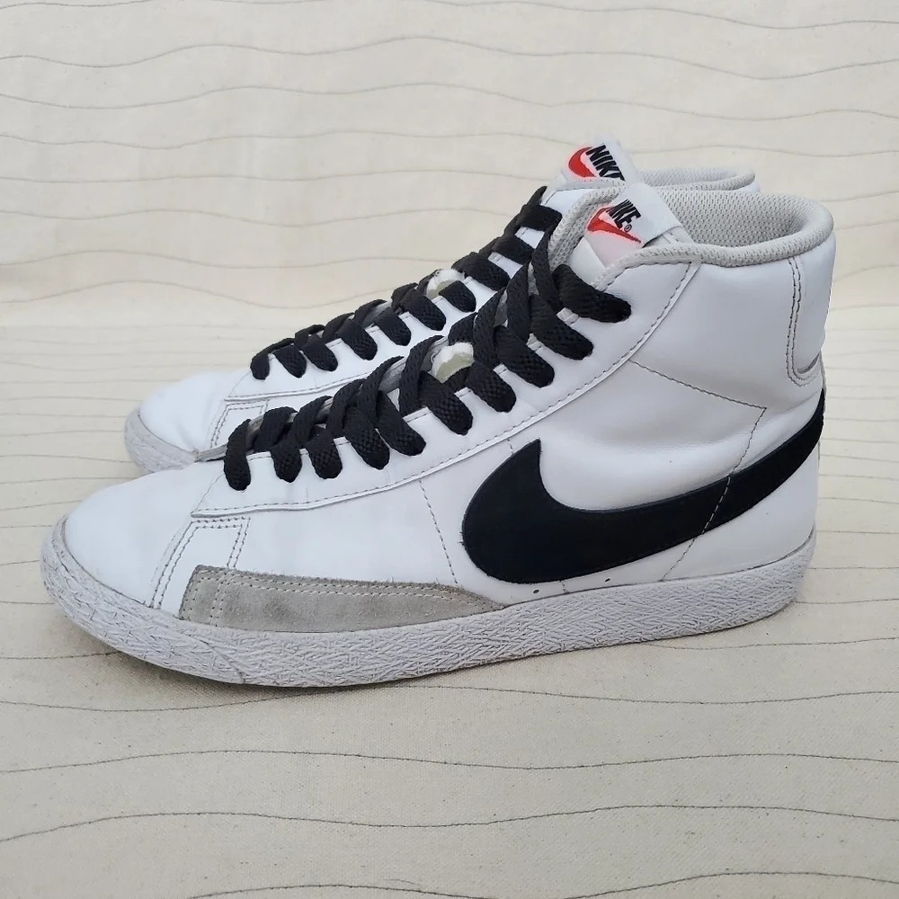 Nike Youth Blazer Mid GS Size White Black Casual Shoes Sneakers CZ7531-100 Sz 6Y
